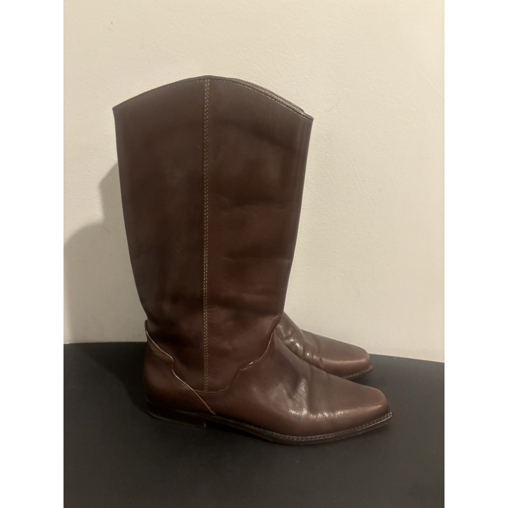Vintage Unisa Brown Leather Women's Tall Boots Size‎ 6 Flex
